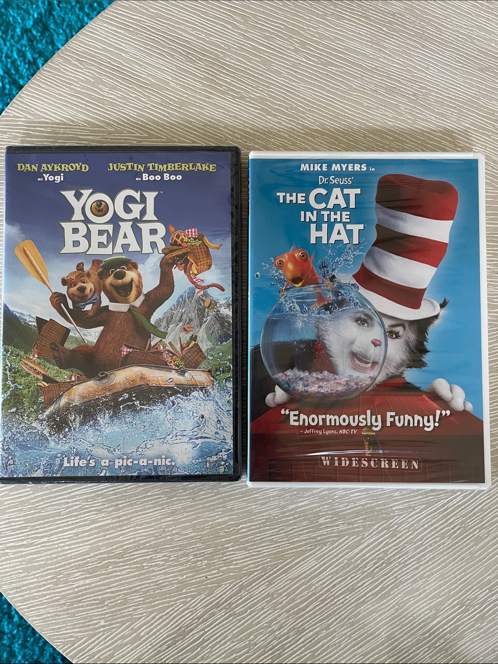 New Factory Sealed - Yogi Bear & The Cat in the Hat DVD Lot